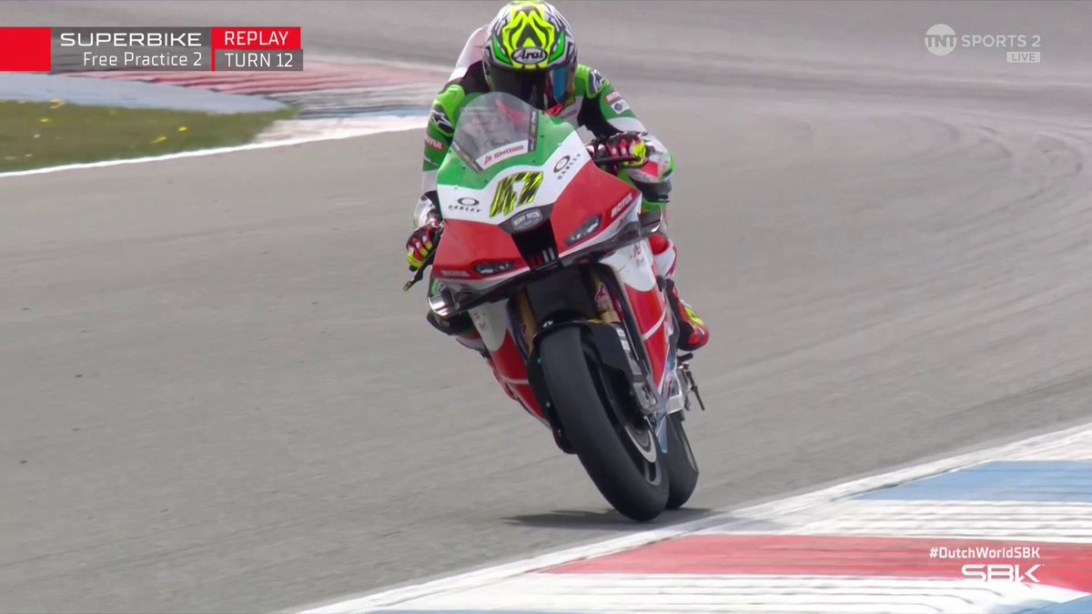Bassani is sliding around Assen today 🔥 #WorldSBK | #DutchWorldSBK | Live on TNT Sports and HBO Max