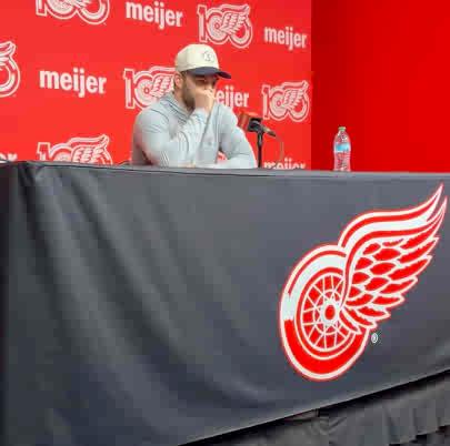 Alex DeBrincat on emotions in Red Wings’ locker room: “Frustration. Disbelief, from where we were at to where we are now — not acceptable. We’re embarrassed with the spot we’re in. “It’s tough to do what we did.”