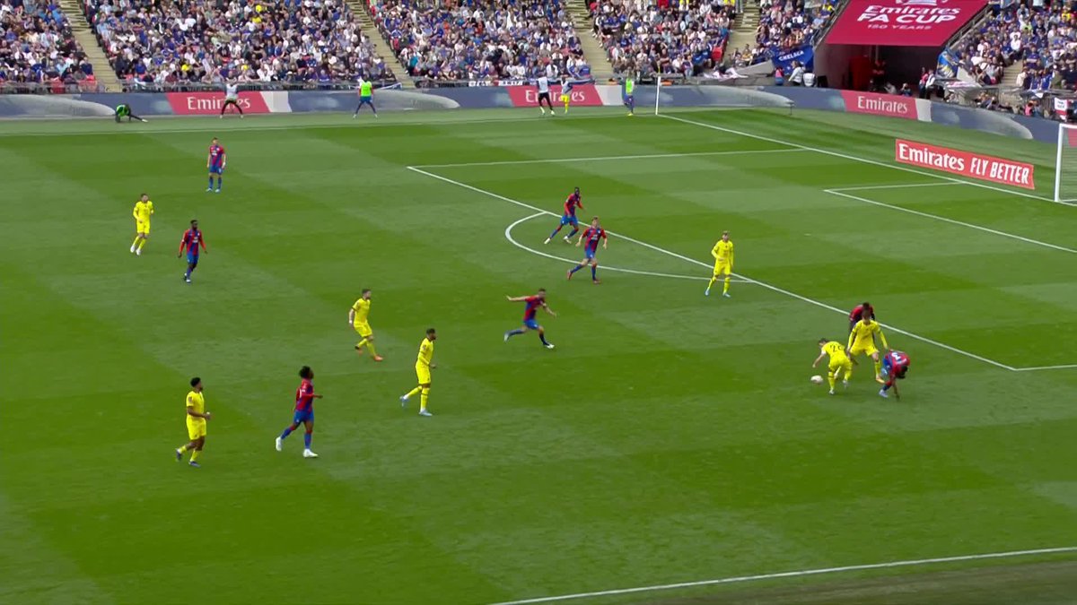 On this day in 2022: RLC scores as Chelsea beat Crystal Palace in the FA Cup Semi-Final. This was also Loftus-Cheek’s final goal for Chelsea 💙[FA Cup]
