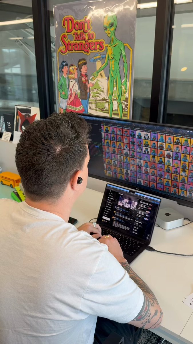 come watch greenie cry at 3:30PM ET while he burns an entire 1,500 NFT collection he made in front of everyone. live stream on this channel.