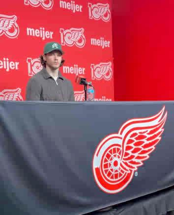Moritz Seider on Red Wings getting booed off ice in home finale and dealing with outside noise: “We didn’t perform to our standard, and we gotta live with reality. It was the most important game and we didn’t show up, so the fans deserve to show their emotions, too.”