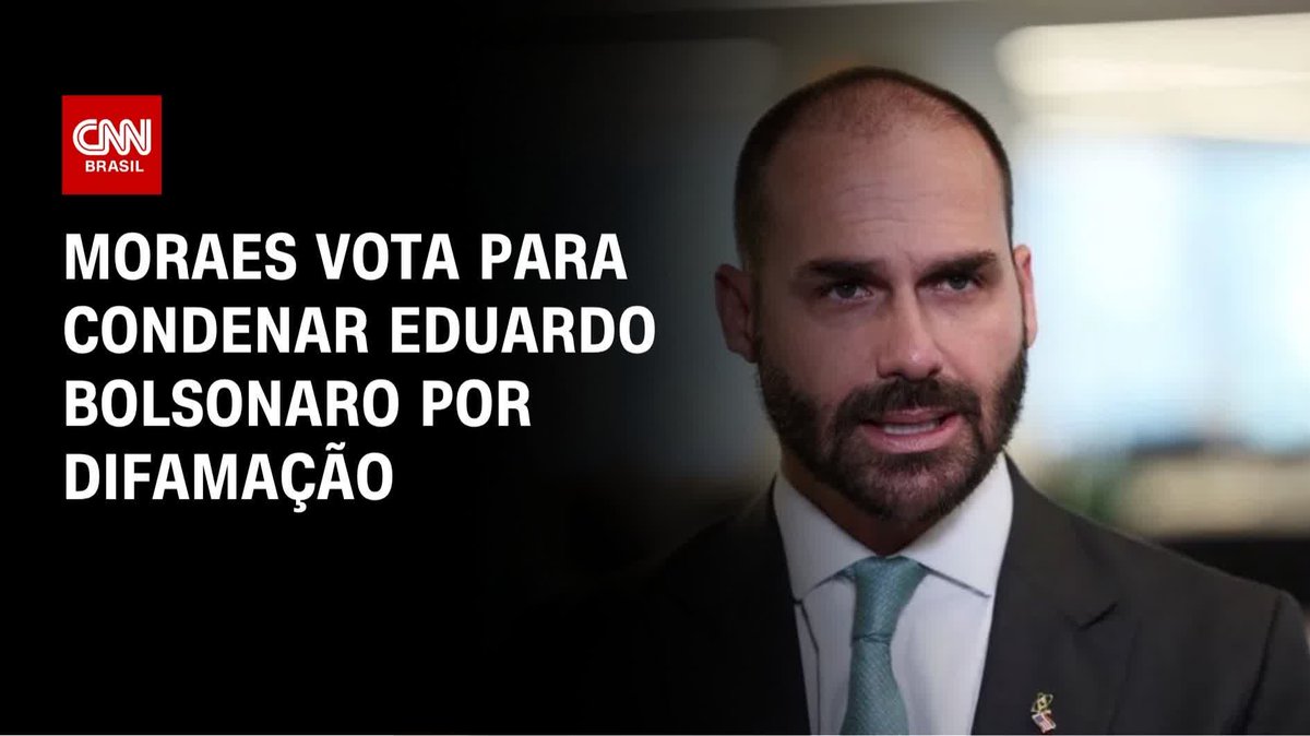 STF: Moraes vota para condenar Eduardo Bolsonaro por difamação contra Tabata Amaral; assista #LiveCNNBrasil
