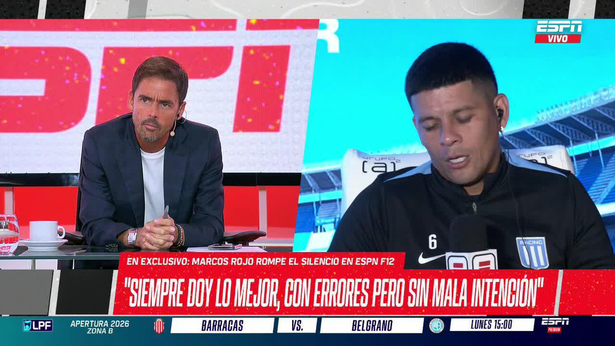 "VAN A DECIR SIEMPRE TIENE UNA EXCUSA PERO SINCERAMENTE YO A MARTÍNEZ QUARTA NO LO VEO, YO ESTOY TRATANDO DE SACARME DE ENCIMA A FAUSTO VERA Y CUANDO ME ZAFO SIENTO QUE LE PEGO" 👀 Marcos Rojo explicó su expulsión ante River... ¿Compartís su opinión? 📺 #DisneyPlus Plan Premium