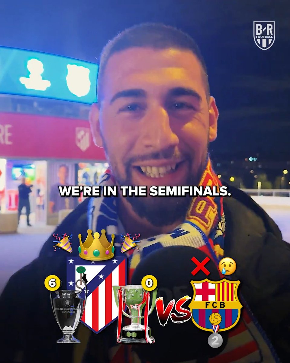 A UCL triumph over Barcelona is way sweeter than one in La Liga for Atlético fans 💪