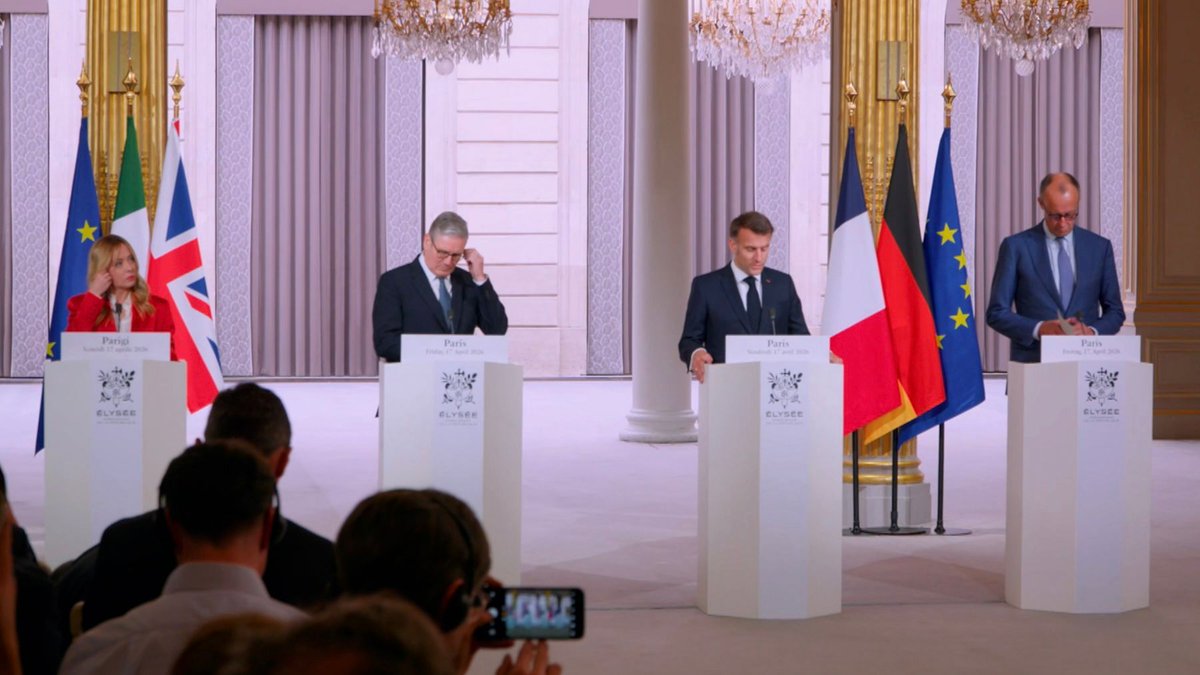 Conferenza sulla navigazione marittima nello Stretto di Hormuz: dichiarazioni congiunte alla stampa con Emmanuel Macron, Keir Starmer e Friedrich Merz