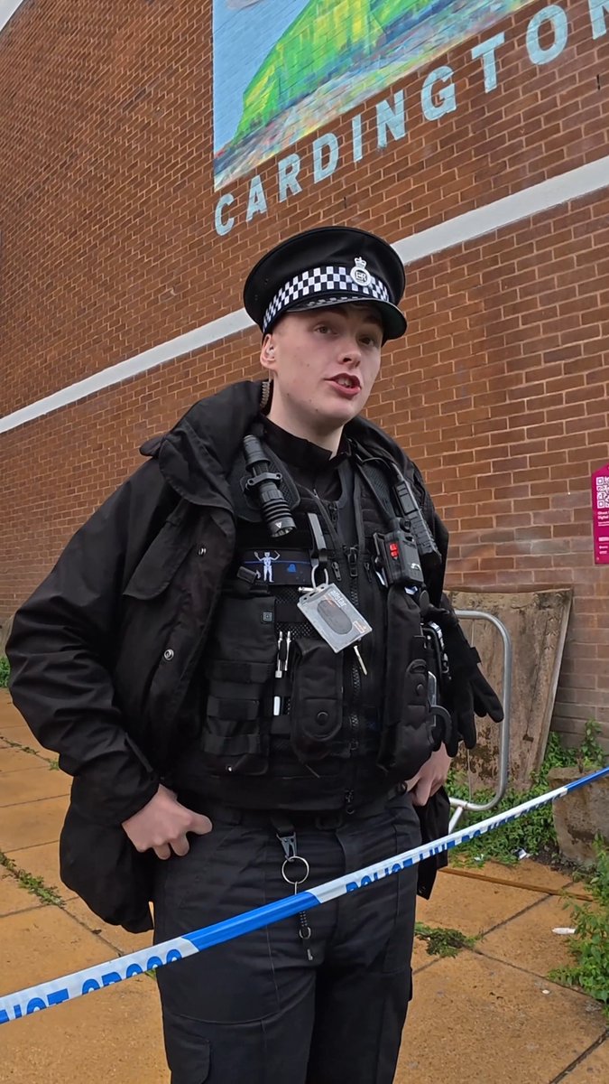 Police officer is asked '' Will the British flag cause an offence if stuck on to lamppost ?''