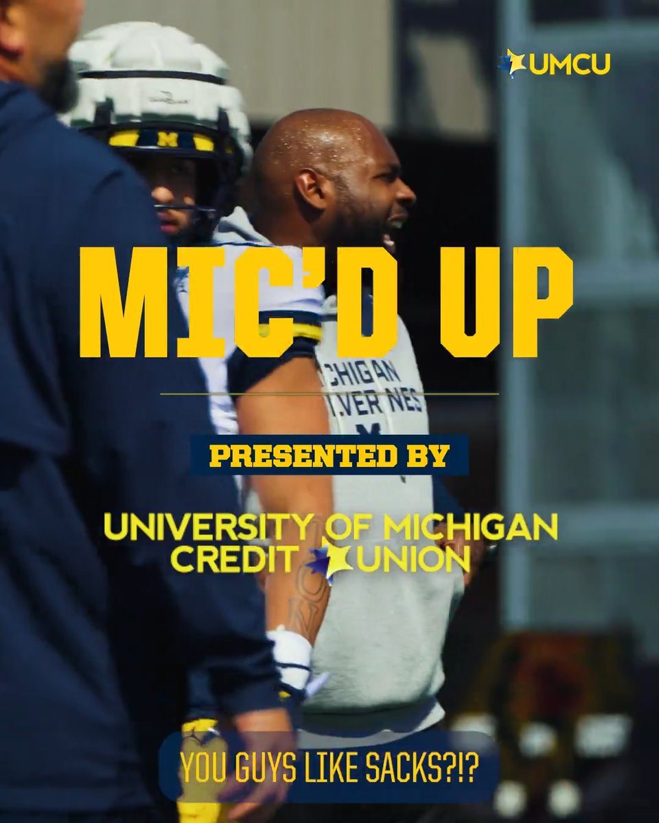 Turn up! We've got Larry Black Jr. mic'd up! #GoBlue | University of Michigan Credit Union (UMCU)