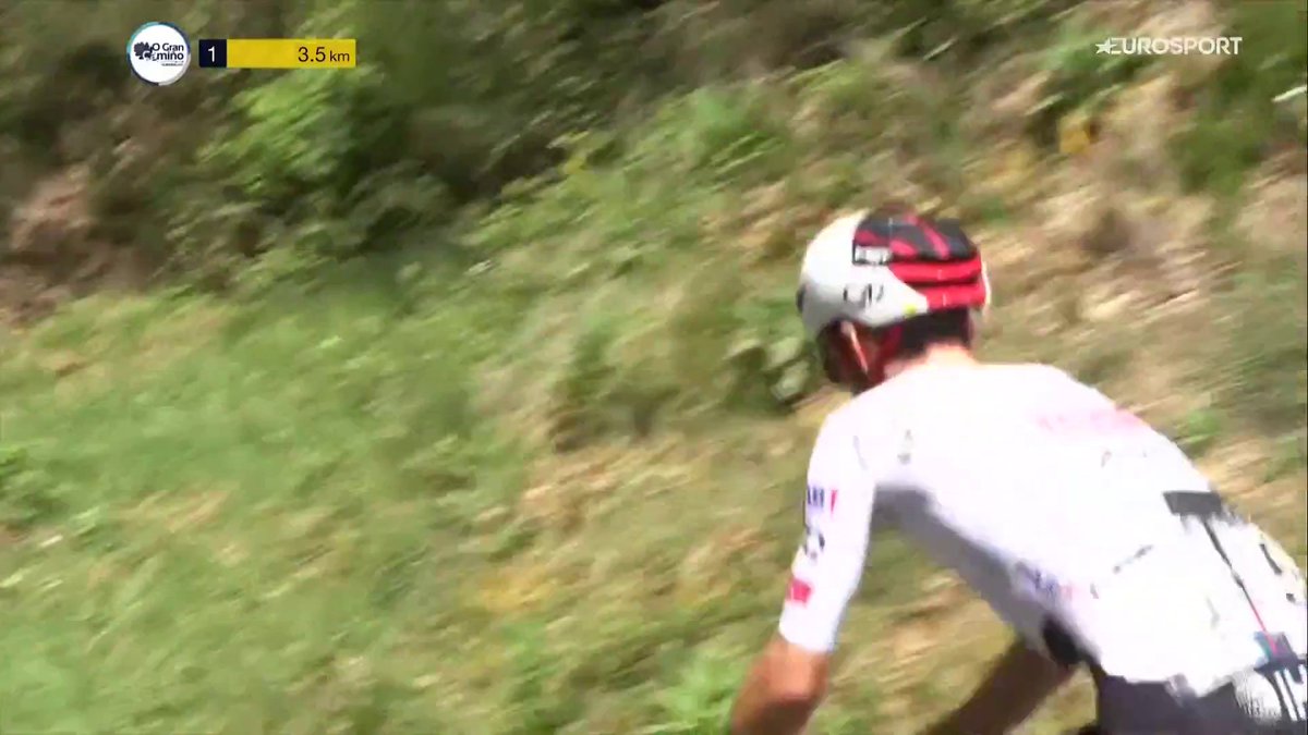 🇪🇸 O Gran Camiño 2026, Stage 4 | #OGC26 ⛰️🏁 ALTO CABEZA DE MEDA (4.59 km, 9.93 %, 456 m) Adam Yates (🏆) > 14:29 > 19.01 Kph > VAM 1889 m/h > 6.64 W/kg (est.) (est.) = "60 kg 🚴‍♂️", "17 % drafting"