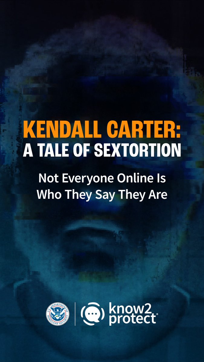 Not everyone online is who they say they are. The Kendall Carter case shows how #FakeProfiles are used to manipulate and harm teens. Friendly chats, shared interests and “same age” claims can be red flags. Learn how to spot them: 🔗 #Know2Protect #OnlineSafety