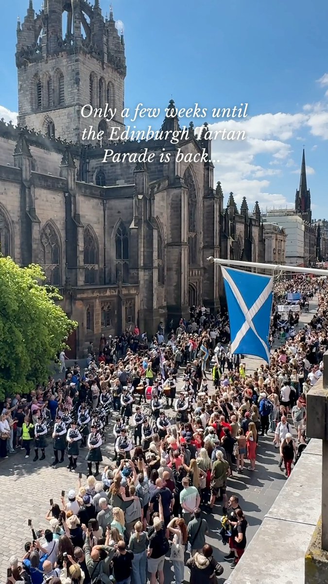 After the resounding success of last year's first event, the Edinburgh Tartan Parade returns in just a few weeks' time - Saturday 9th May 2026. An annual celebration of heritage, culture and inclusivity, this year's event is set to be even bigger and better than the last, showcasing a display of tartan-clad participants marching through the historic streets of Edinburgh. ✨ You can watch the parade beginning on the Royal Mile at 1pm, which will march down to Princes Street Gardens, followed by a Ceilidh in the Gardens from 2pm onwards.