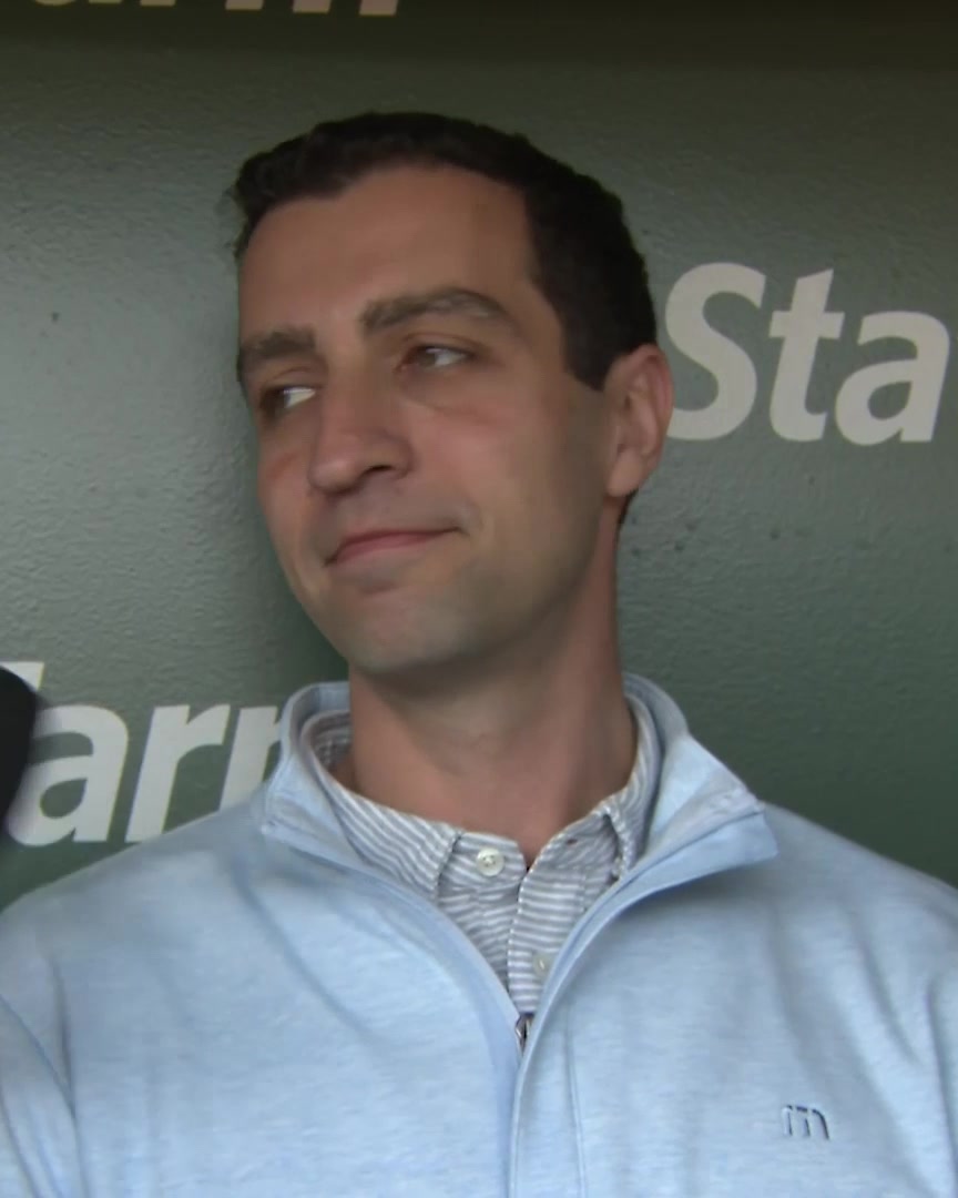 "Urgency is not the problem here. There's plenty of urgency, there's plenty of want. Sometimes, that can lead to things like chase rate, unfortunately." David Stearns talks about the Mets' increased chase rate at the plate as of late: