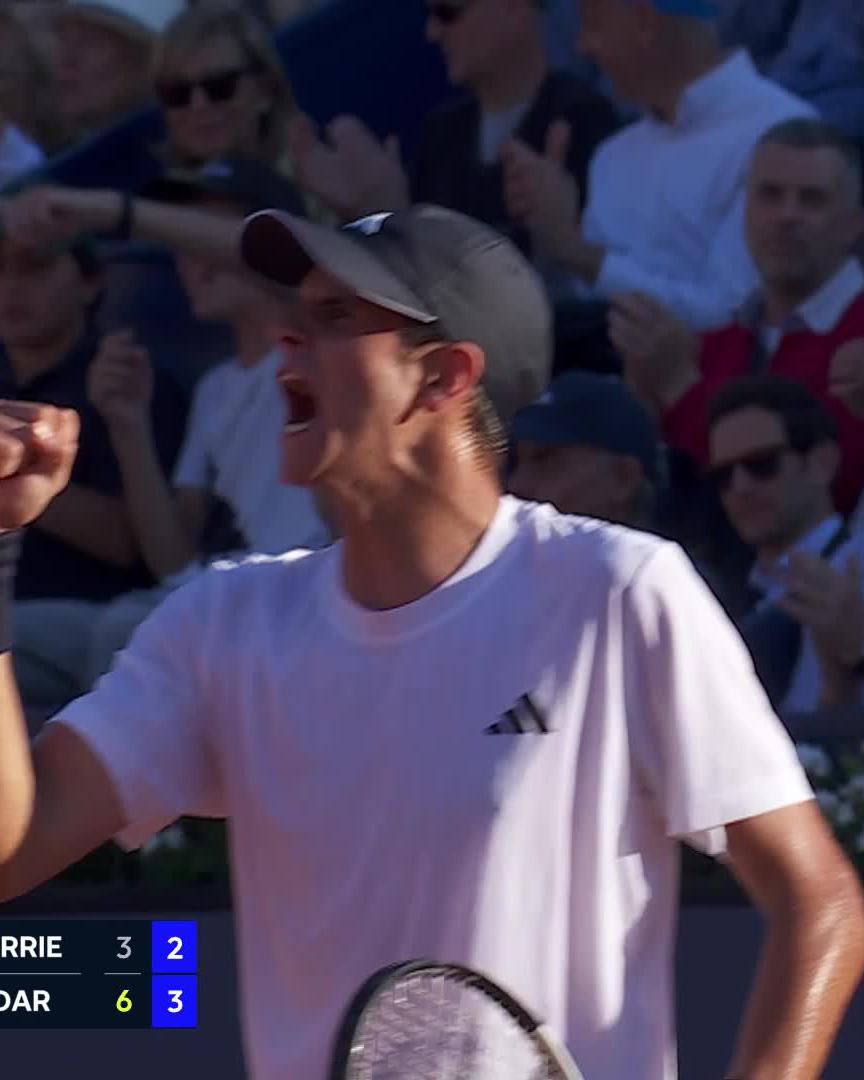 Here, there, everywhere ⚡️ Rafa Jodar up a set and a break on Norrie! #BCNOpenBS