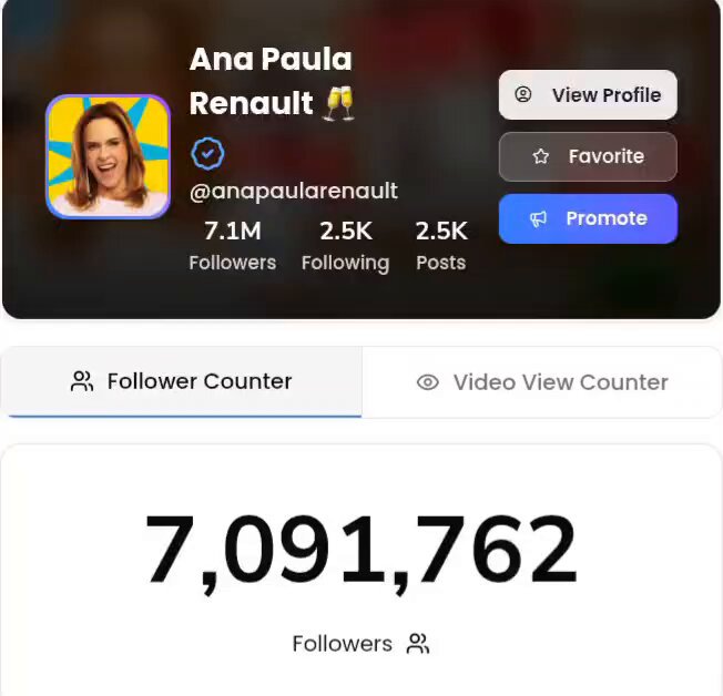 Estou abismado com o tanto de pessoas seguindo a Ana Paula por segundos.