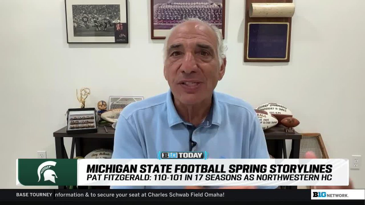 "Those four hires will do a great job at complementing Fitz's strength." Gerry DiNardo talks Michigan State Football under HC Pat Fitzgerald and the new coaching staff 👇 #B1GToday