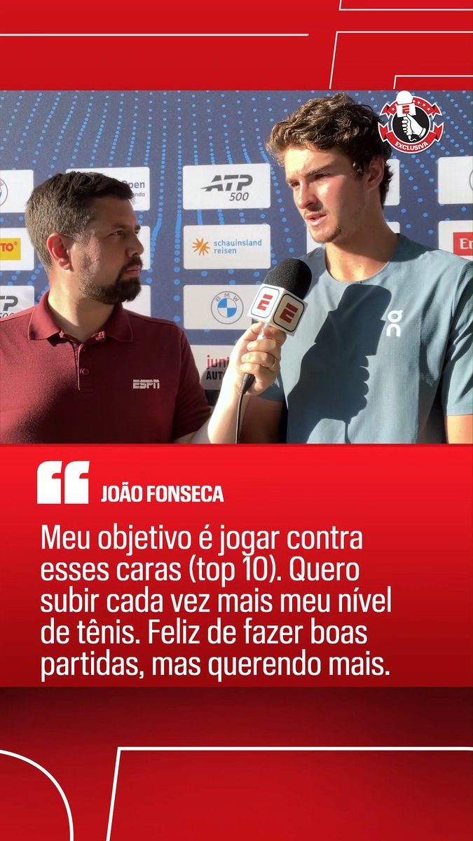 Entrevista pós-jogo do João, em que ele fala sobre os confrontos contra jogadores do top 10. [Via ESPN Brasil]