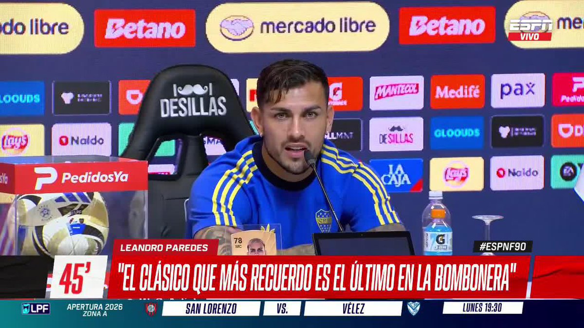 EL DE TEVEZ POR LIBERTADORES EN EL MONUMENTAL Y EL DEL TIRO LIBRE DE PONZIO Leandro Paredes y Gonzalo Montiel recordaron dos Superclásicos entre River y Boca que los marcaron cuando eran más jóvenes. ▶️ Mirá #ESPNF90 en el Plan Premium de #DisneyPlus