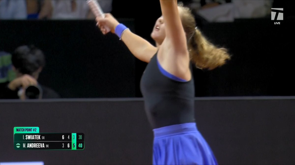 Players to defeat Iga Swiatek from a set down on clay: Karolina Muchova, Prague 2019 Mirra Andreeva, Stuttgart 2026 Andreeva is the first to do so in seven years!