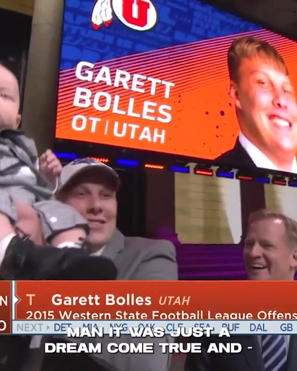 "With the 20th pick in the 2017 #NFLDraft ..." 🗣️ #BroncosDraft x Garett Bolles