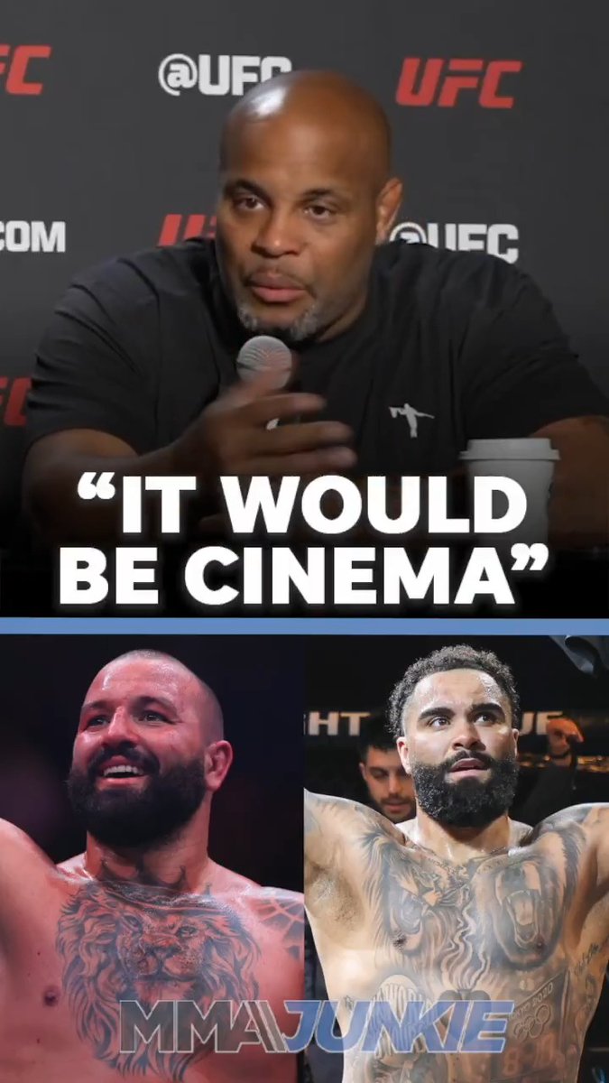 Daniel Cormier is already gushing over a potential Josh Hokit vs. Gable Steveson UFC title fight. "Could you imagine Gable Steveson, the All-American world champion, then Josh Hokit, the bad guy, fighting for a UFC title? That would be f*cking cinema. It would be cinema."