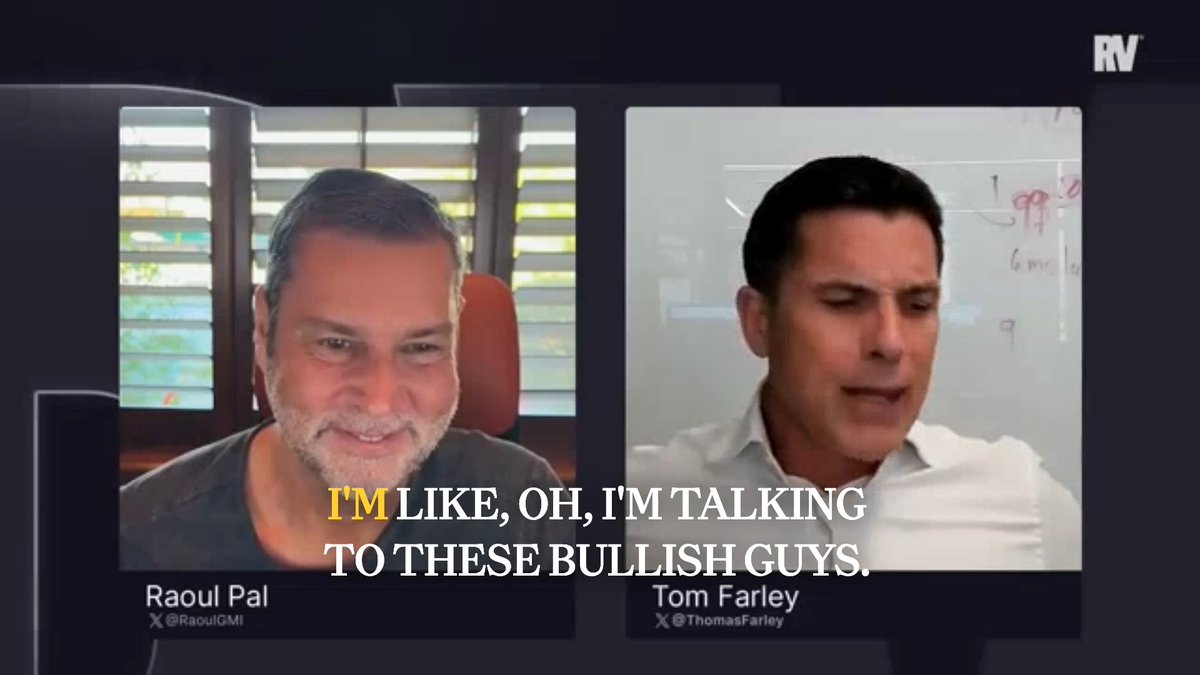 INSIGHT: Raoul Pal with Bullish CEO Tom Farley on leaving the NYSE 🏛 and entering crypto to launch Bullish as well as acquire CoinDesk and Consensus. Both Raoul Pal and Tom Farley will be speaking on the Main Stage at Consensus Miami in a few short weeks.