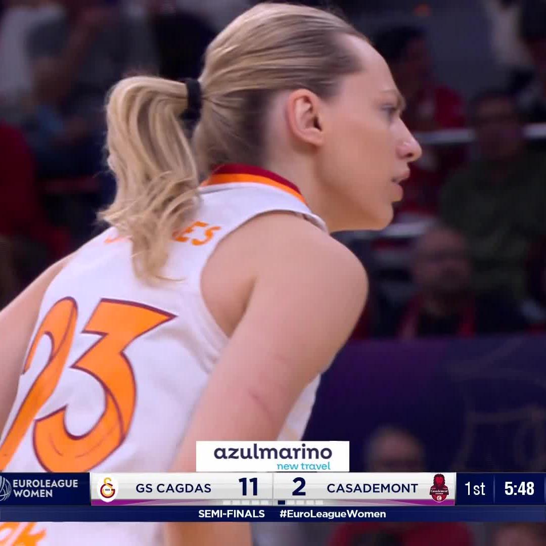 ONE-LEGGED MJ IS BACK 🧙‍♀️ #EuroLeagueWomen x Galatasaray Çağdaş Faktoring
