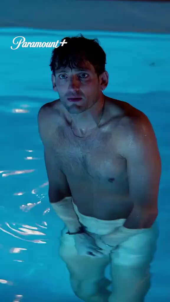 He wants to get out of the pool But she’s not allowing him, she is fascinated with what she’s seeing. Is there any other chemistry going on here?