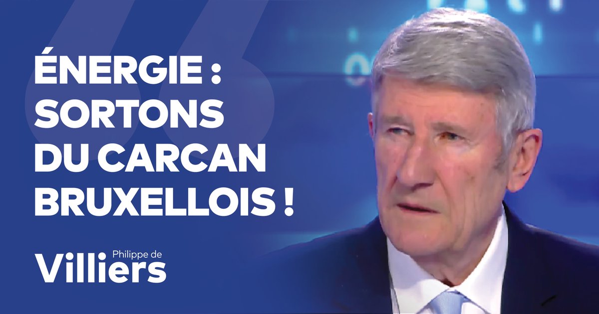 🎙️ Sortons du carcan de l'Union européenne pour retrouver une vraie politique énergétique française ! Il faut s'affranchir du marché européen de l'électricité et de l'indexation sur le gaz (allemand). 🔗 Émission complète : #FaceAPhilippeDeVilliers #FADV #CNews