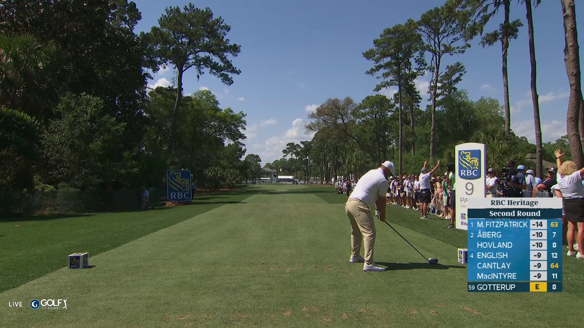 Chris Gotterup hit one 322 yards with a 45 foot apex yesterday. He just hit this one 337 YARDS with a 44 FOOT APEX today.