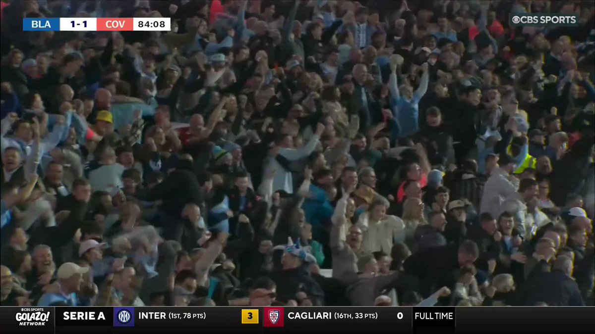 THE GOAL THAT SENT COVENTRY CITY BACK TO THE PREMIER LEAGUE AFTER 25 YEARS 😱