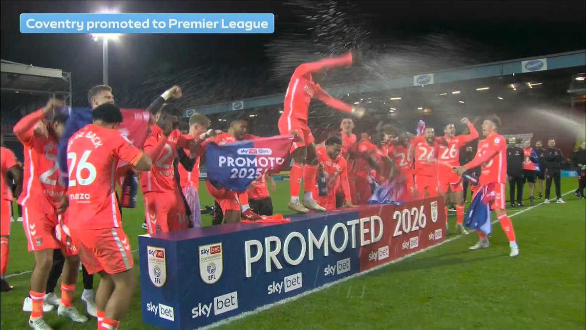 25 years. League Two and back. No ground to call their own. All leading to here. Coventry are finally back in the Premier League ๐
