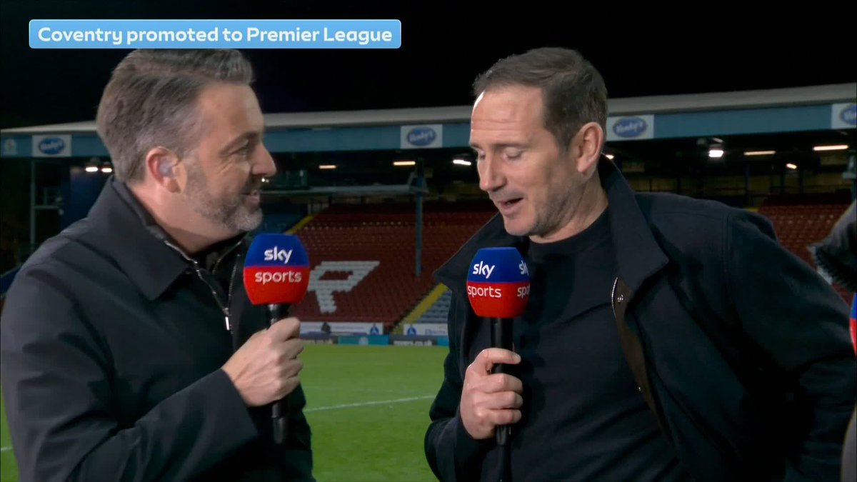 "This is what it's about" Frank Lampard reacts to leading Coventry back to the Premier League for the first time in 25 years 📈