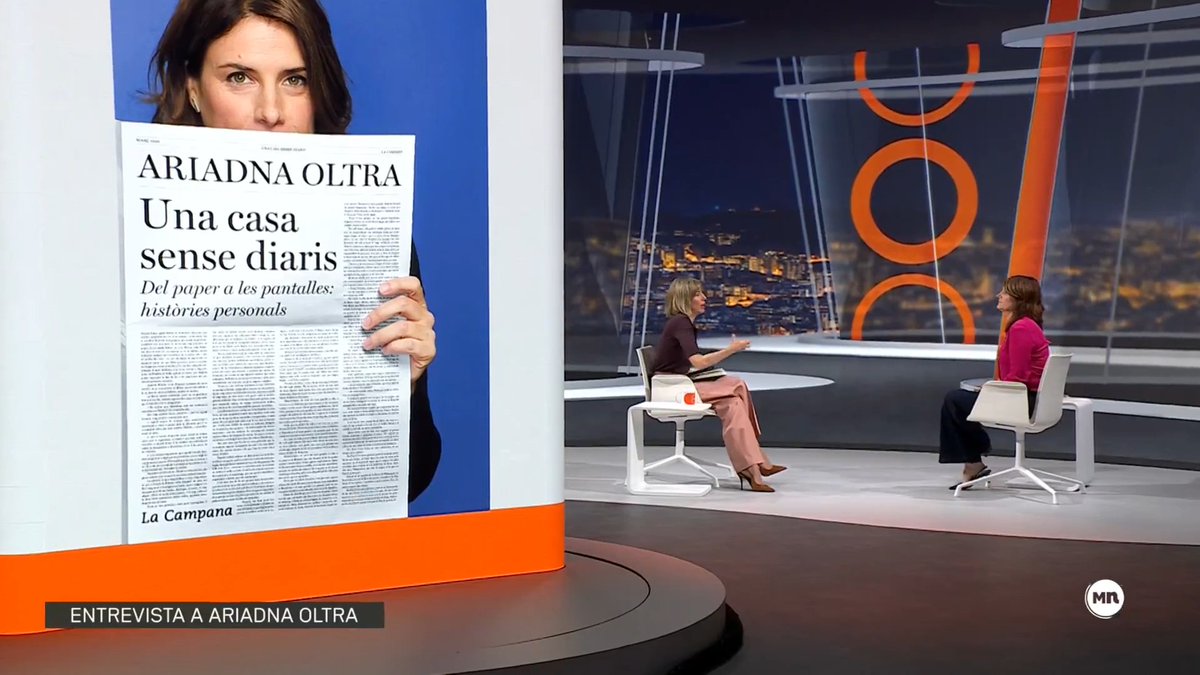 "La salut mental també passa per informar-te bé." Ariadna Oltra reflexiona sobre els canvis de les últimes dècades en la manera d'informar-nos en el llibre "Una casa sense diaris. Del paper a les pantalles" #MésNit3Cat