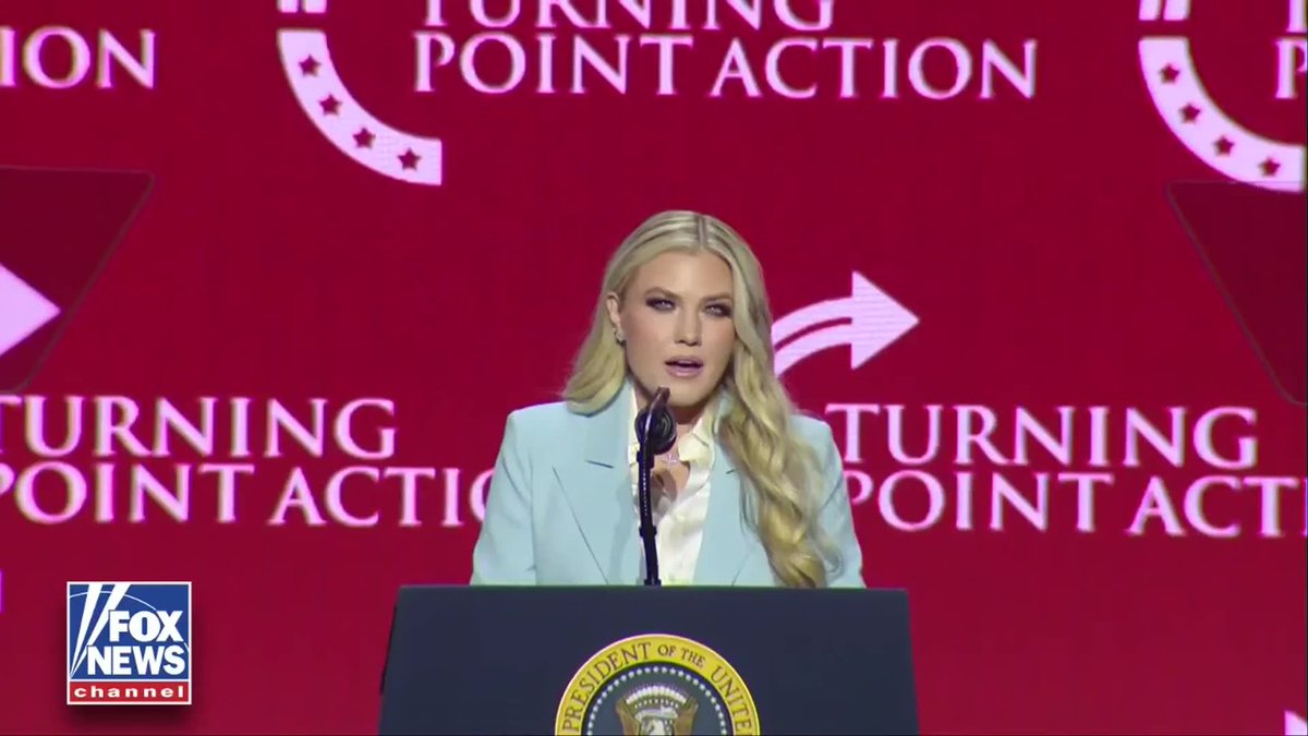 ERIKA KIRK: “As Americans, we are all privileged to live in the greatest country in the world.” “Is it perfect? No, it's not. Do we have problems to solve? Of course, of course we do. But our country is the best that we have, and I do not want to lose it.”