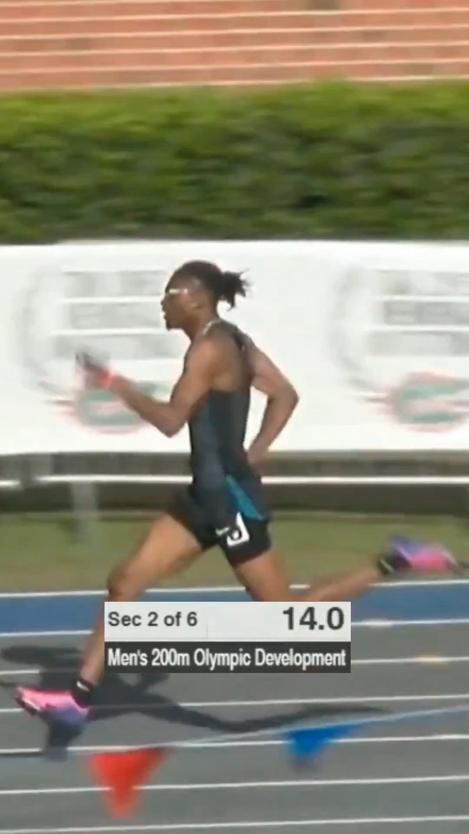 Tate Taylor flying to a 20.05 200m, .04s faster than Noah Lyles' high school NATIONAL RECORD and made that look EASY 🔥