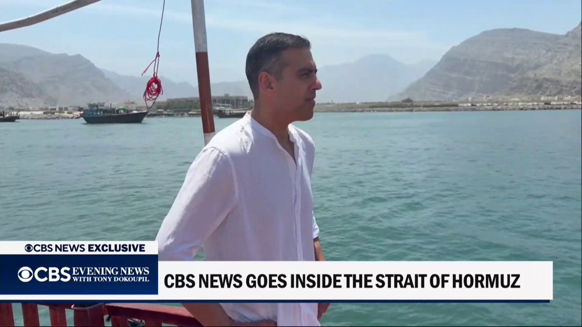 EXCLUSIVE: Inside the Strait of Hormuz, where war with Iran has choked one of the world’s most critical shipping lanes, CBS News' Imtiaz Tyab is the first American network news correspondent to witness the growing backlog of oil tankers and cargo ships. Here’s what he saw.