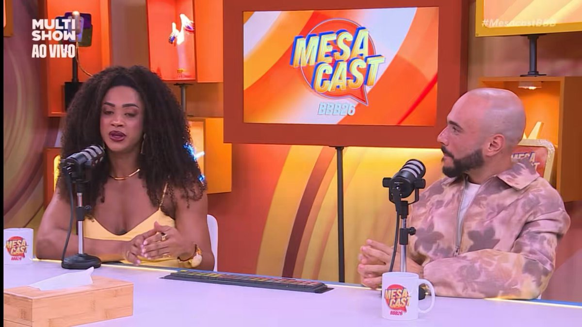 Jordy sendo muito elogiada por não ter desistido do jogo, apesar dos momentos difíceis durante esses 3 meses. JORDANA NO MESACAST