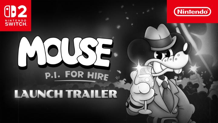 Detectives, there's a new case for you! The suspect: a new action-packed FPS with black and white rubber hose animation, now on Nintendo Switch 2. 🔎 Investigate MOUSE: P.I. For Hire today: