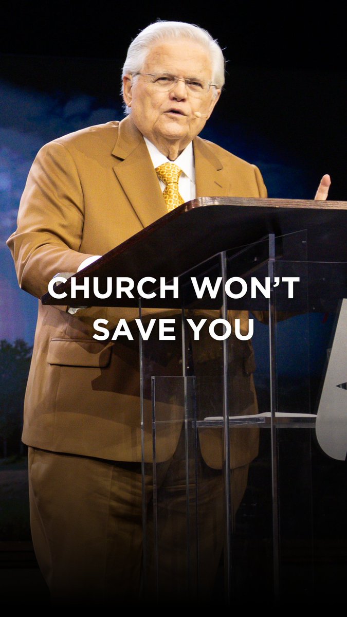 Church attendance won’t save you. Good works won’t save you. Religion won’t save you. Only the blood of Jesus Christ. FULL MESSAGE ➡️