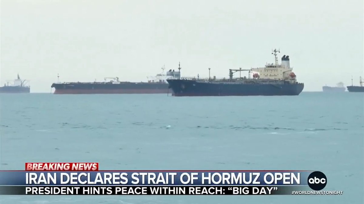 As Iran declares the Strait of Hormuz is now "completely open," Pres. Trump says Iran has agreed to hand over its nuclear material–in an interview with ABC News' @JonKarl.