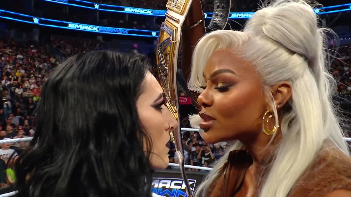 The time for talking is OVER! 😤 Jade Cargill and RheaRipley_WWE look to settle the score THIS SUNDAY at WrestleMania!