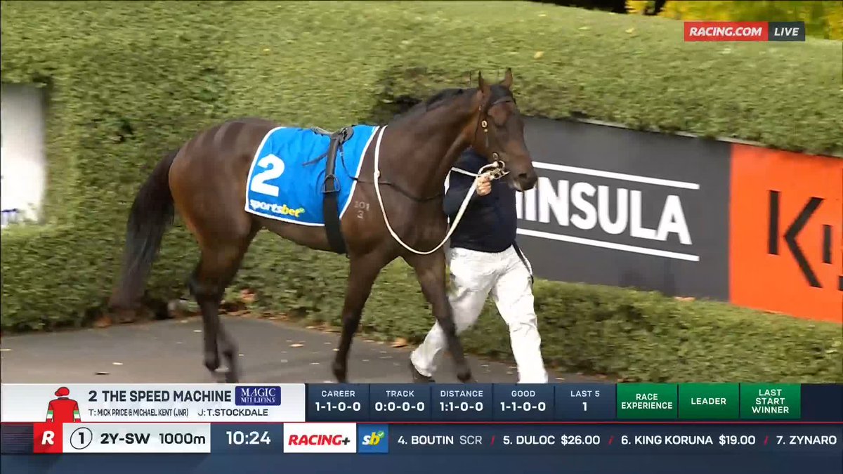 Strapper of The Speed Machine might make it as a trainer one day 😅