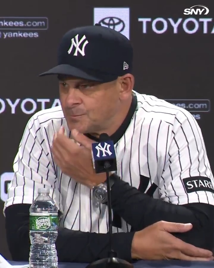 Aaron Boone on what Ben Rice's success at the plate comes from: "He just rakes"