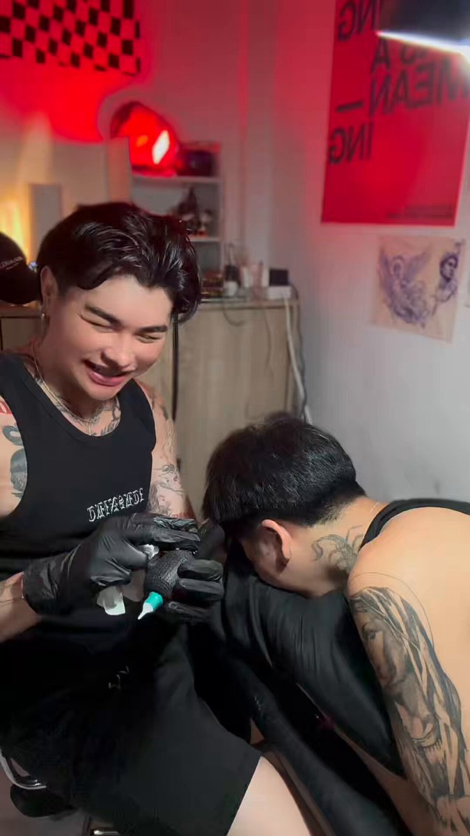 FACE TATTOO| Request nya yan pinagbigyan ko lang kasi good boy😋 FOR TATTOO BOOKING &amp; INQUIRIES DM ME| IG @INKME.CARLITO_ #tattoo #inkmecarlito #fakebody #facetattoos