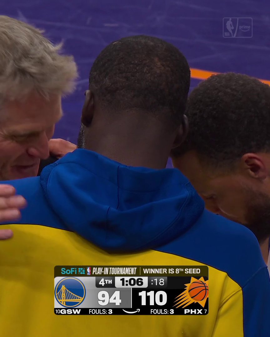 Three Golden State Warriors legends, one special bond ✨ Steve Kerr, Stephen Curry and Draymond Green share a moment together 💛