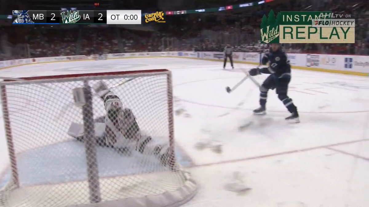 ⚠️ SAVE OF THE YEAR CANDIDATE ALERT ⚠️ Minnesota Wild prospect Riley Mercer makes a shootout stop that you have to see to believe! (🎥: Iowa Wild)