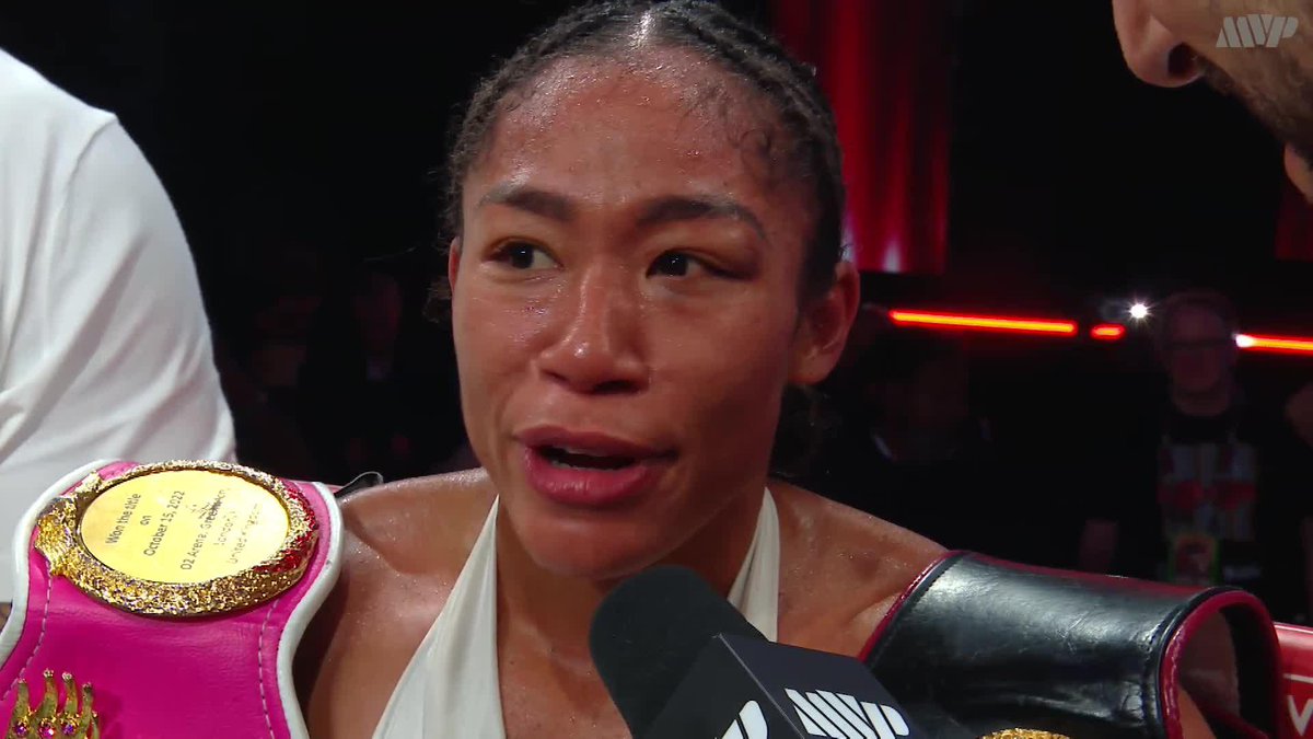 "3 minutes, 10 rounds, on my period..." - Alycia Baumgardner 'The Bomb' showed up and SHOWED OUT! ——— #MVPW02
