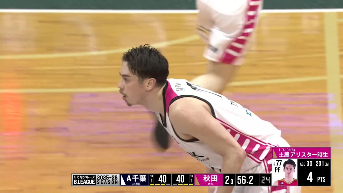 力強いドリブルから一気にゴールへ❤️‍🔥 秋田#77 土屋のダンクで同点に！ 土屋アリスター時生(Alistair Tokio Tsuchiya) 【公式】秋田ノーザンハピネッツ 📡バスケットLIVEで生配信中 #Bリーグ #りそなグループ