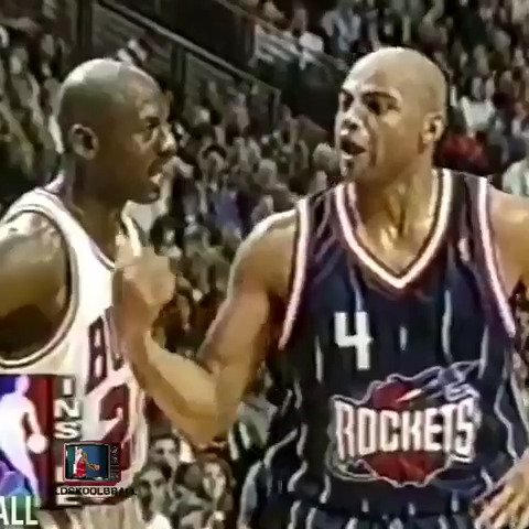 “I know he’s Michael Jordan but it’s a damn foul!” A heated exchange between Charles Barkley and the referee. And of course MJ takes everything here personal.
