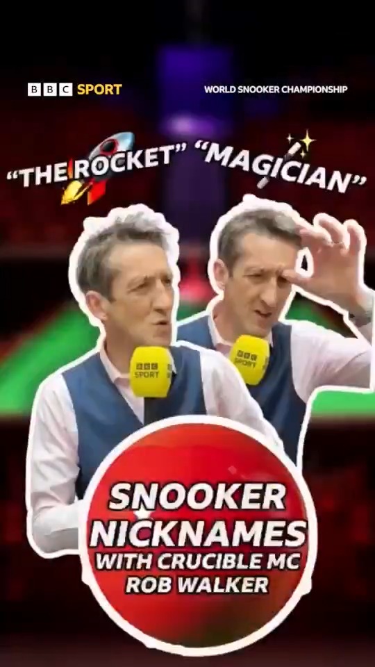 🪄 "The Wizard of Wishaw" 🌪️ "The Cyclone" How many snooker players can Crucible MC and broadcaster Rob Walker identify from their nicknames? 🤔 WST | #WorldChampionship