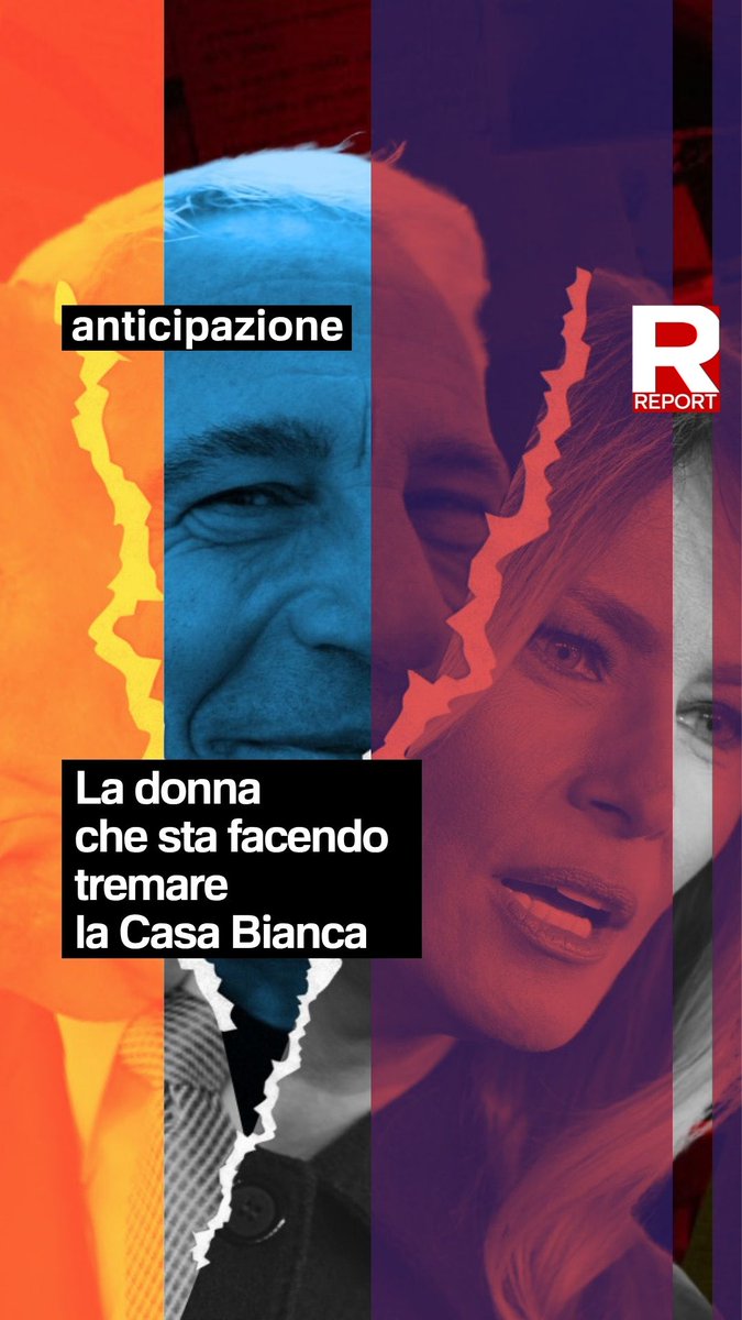 Perché all’improvviso Melania Trump ha dichiarato in mondovisione di non c’entrare niente con la vicenda Epstein. Di che cosa ha paura la first lady? #Report ha incontrato in esclusiva la donna che sta facendo tremare la Casa Bianca: l’ex modella Amanda Ungaro, sua amica intima.